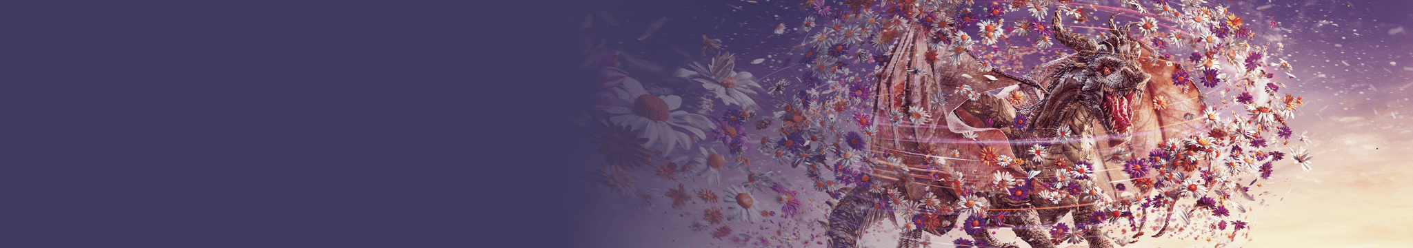 Dragon In The Eye Of A Flower Storm