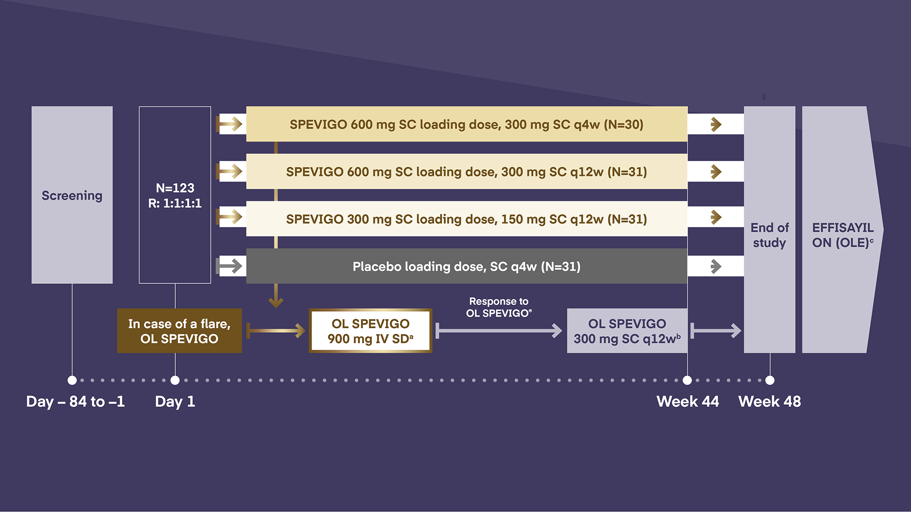 Effisayil® 2 Clinical Trial of Spevigo® SC Study Design
